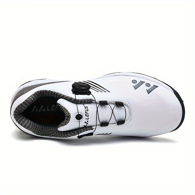 LEFUS Breathable & Comfortable Men's Golf Shoes - Non-Slip, Rotating Buckle Closure for All Seasons