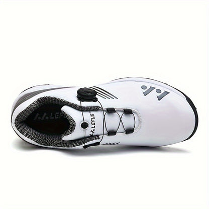 LEFUS Breathable & Comfortable Men's Golf Shoes - Non-Slip, Rotating Buckle Closure for All Seasons