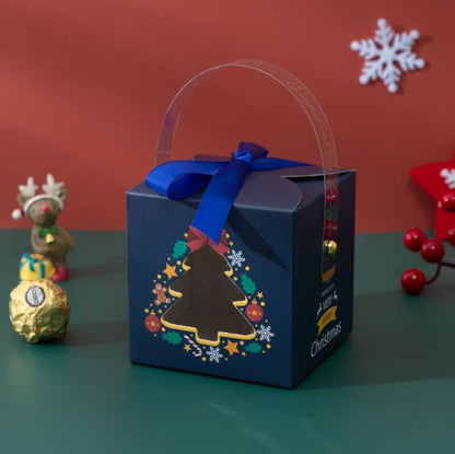 Processing Christmas new style gift box hollow creative gift box candy box manufacturer wholesale Christmas Eve portable apple box (one)