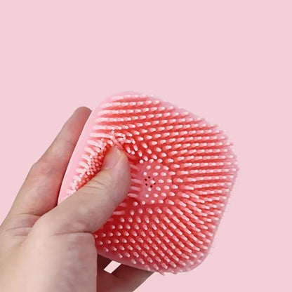Soft Silicone Pet Brush - Invigorating Massage & Easy Cleaning for Dogs and Cats - Built-In Shower Gel Dispenser for Pampering Grooming Sessions