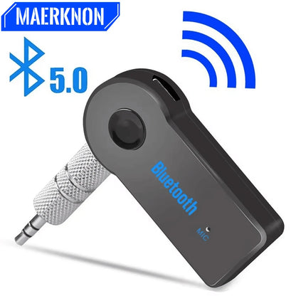 Car Wireless Bluetooth 5.0 Receiver Transmitter Adapter 3.5mm Jack For Car Kit Music Audio Aux A2dp Headphone Reciever Handsfree