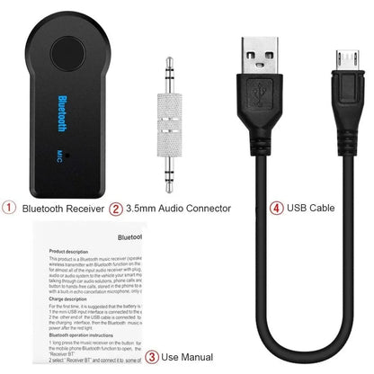 Car Wireless Bluetooth 5.0 Receiver Transmitter Adapter 3.5mm Jack For Car Kit Music Audio Aux A2dp Headphone Reciever Handsfree