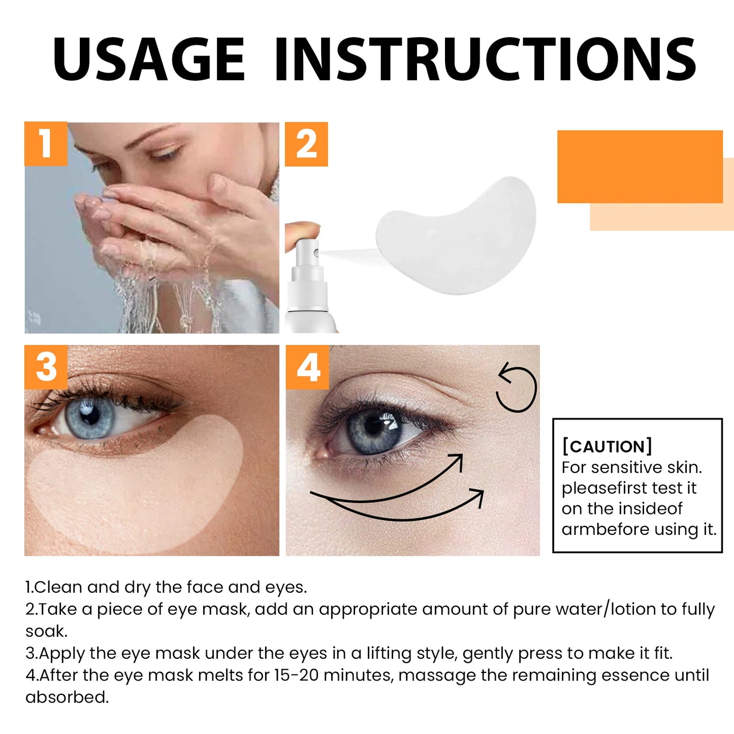 EELHOE Collagen Eye Patches Eye Bags Removal Wrinkles Dark Circles Patches Fade Fine Lines Lifting Firming Eye Moisturizing Mask