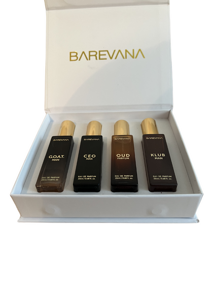 Barevana Luxury Unisex Perfume Gift Set – 4-Piece Collection