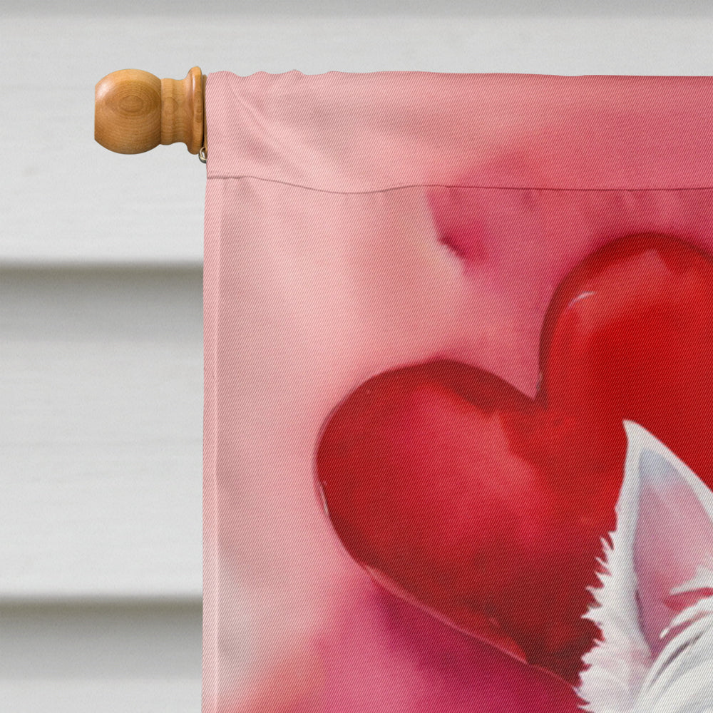 Westie My Valentine House Flag-2