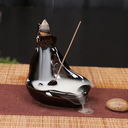 Creative Home Decor Backflow Stick Incense Burner Ceramic Censer Home Decoration Use In Home Teahouse