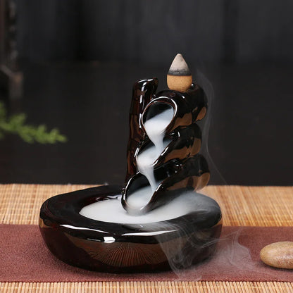 Creative Home Decor Backflow Stick Incense Burner Ceramic Censer Home Decoration Use In Home Teahouse