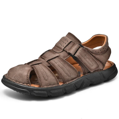 New Summer Genuine Leather Men's Sandals Lightweight Men's Shoes Outdoor Comfortable Beach Sandals Fashion Casual Shoes Sneakers