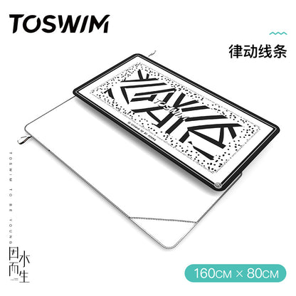 Toswim Quick-Drying Sun Protection by the Sea Fitness Swimming Towel
