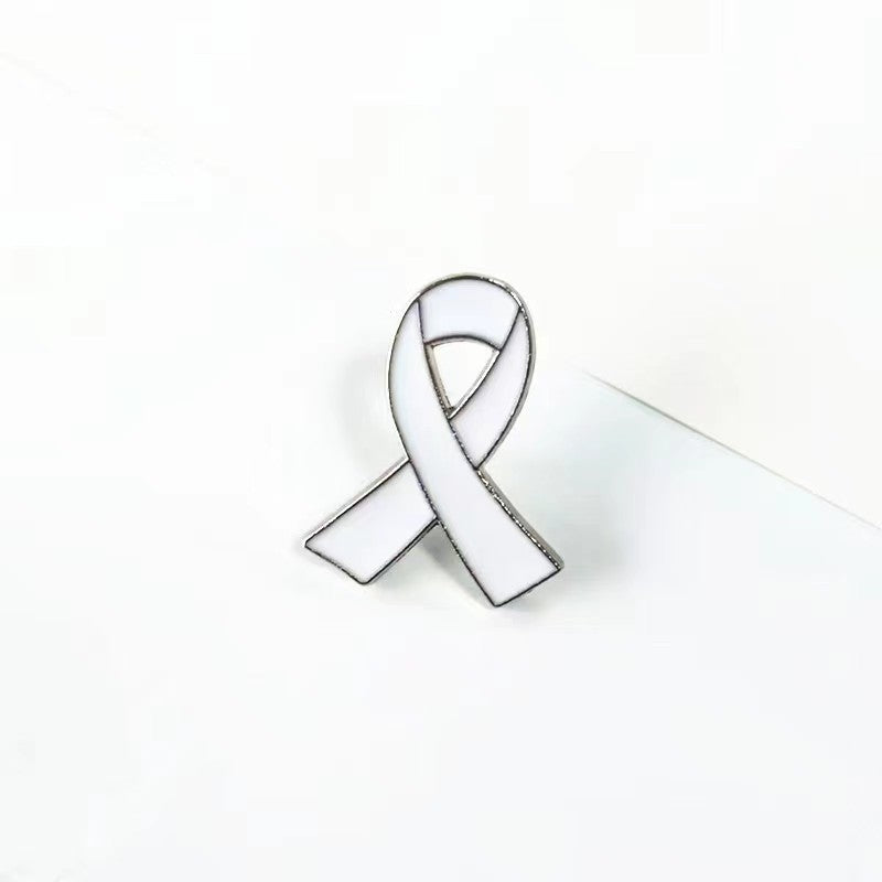 Alloy dripping oil love red ribbon logo brooch AIDS badges HIV International symbol public welfare activities