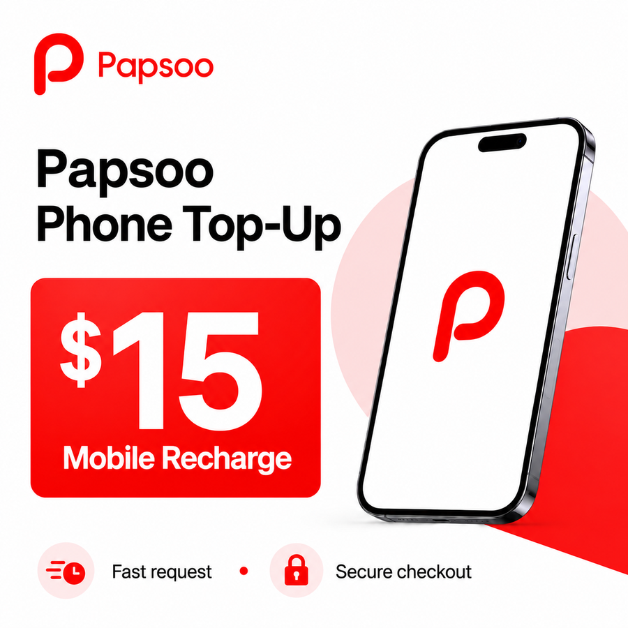 Papsoo Top-Up - $15
