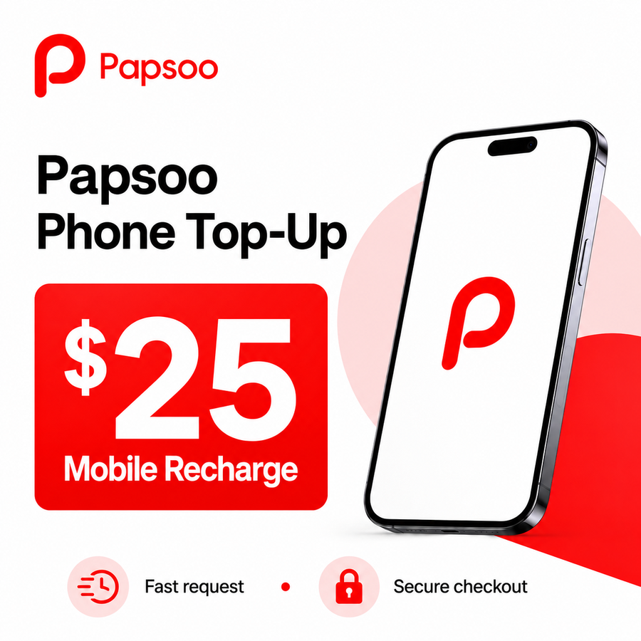 Papsoo Top-Up - $25