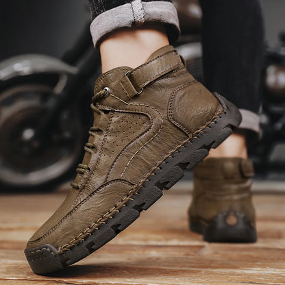 Loafers Ankle Boots Male Sneakers Sports and Leisure Casual Sneaker Leather Shoes Men's Casual Shoes Work Boots for Men Fashion