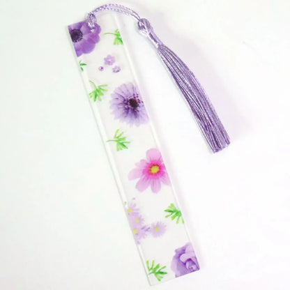 1pc Flower Bookmark Transparent Daisy Epoxy Resin Book Marker Floral Page Marker For Best Friends Back To School Back To School