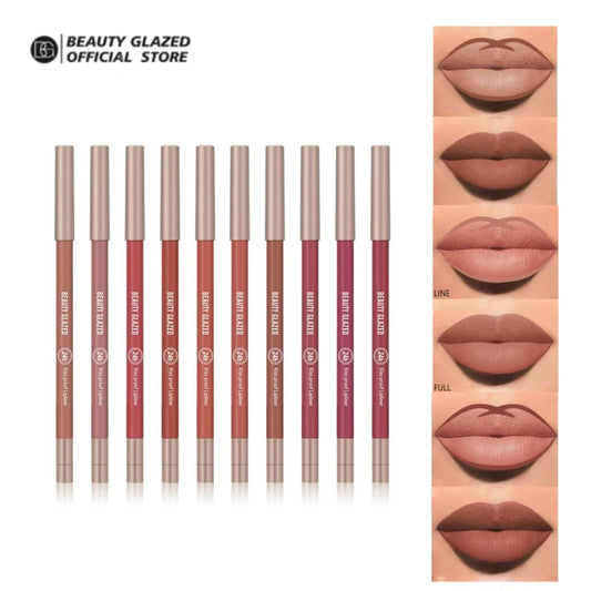 BEAUTYGLAZED 10 colors matte lip glazes do not fade easily non-stick cup lasts 24 hours for a glazed nude lipstick pen