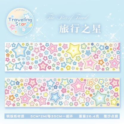 MINKYS Bubble Star Decorative Stickers Tapes Packing Tape Back to School Stationery Accessories Supplies
