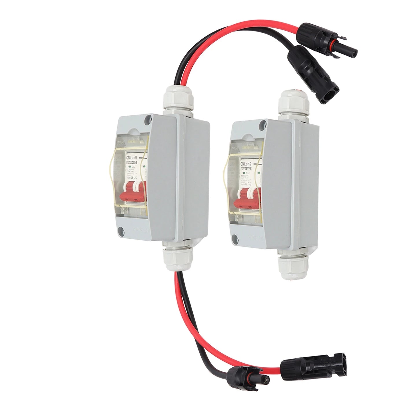 Home Circuit Breaker Circuit Breaker Circuit Breaker MCB 2P DC 500V 32A Disconnect Switch with IP65 Waterproof Distribution Box