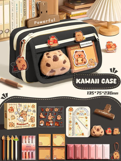 Back To School Supplies Set Cute Pencil Case For Girls Aesthetic Stationery Return To Classes Useful Accessories Scholar Kit