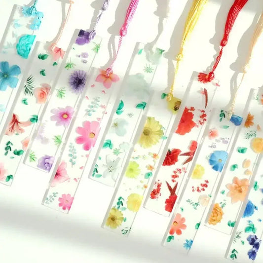 1pc Flower Bookmark Transparent Daisy Epoxy Resin Book Marker Floral Page Marker For Best Friends Back To School Back To School