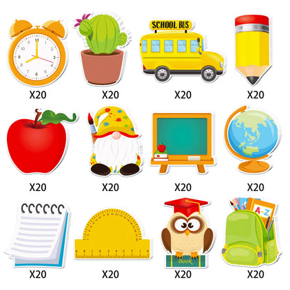 Back to School Theme Self-Adhesive Sticky Notes Notepad Writing Memo Pads for Back to School Party Supplies
