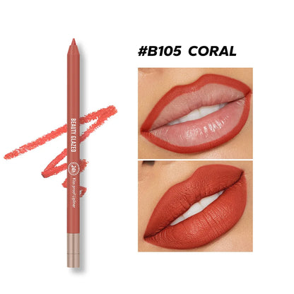 BEAUTYGLAZED 10 colors matte lip glazes do not fade easily non-stick cup lasts 24 hours for a glazed nude lipstick pen