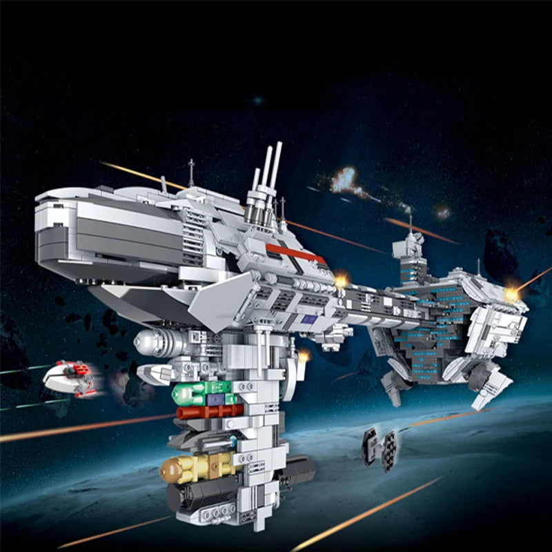 Movie Nebulon-B Escort Frigate spaceship MOC 032001 Aircraft carrier 1988PCS Building Blocks Gifts for Boys Adult Model Set