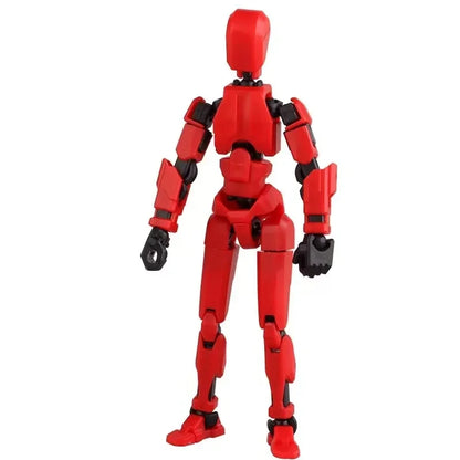 Luminous 13 Jointed Movable Action Figures Shapeshift Robot 3D Printed Mannequin Character Assemble Toys Game Kids Gifts