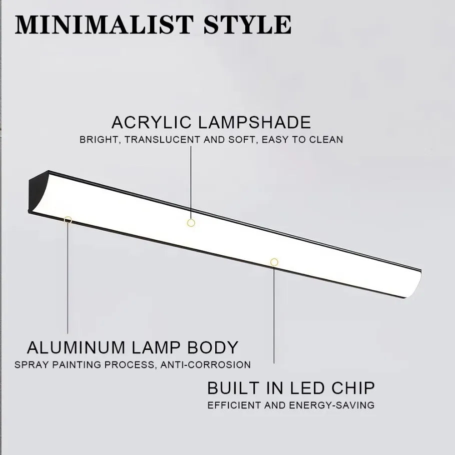2/1 PCS Led Waterproof Wall Lamp IP65 Outdoor Long Strip Light APP/Remote Control Garden Decoration External Wall Lamps 85V-265V