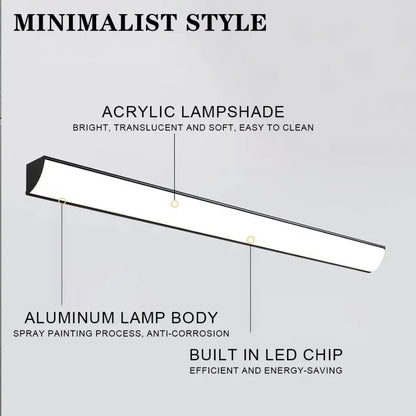 2/1 PCS Led Waterproof Wall Lamp IP65 Outdoor Long Strip Light APP/Remote Control Garden Decoration External Wall Lamps 85V-265V