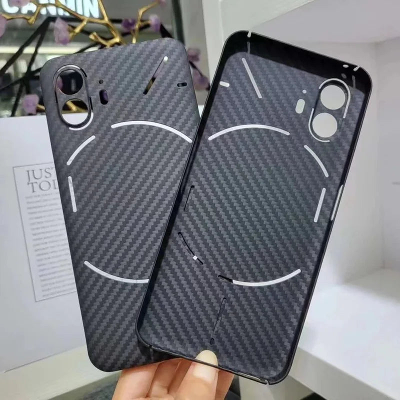 Shockproof Carbon Fiber Case For Nothing Phone 2 Aramid Fiber Phone Cover For Nothing Phone 2Case Accessories