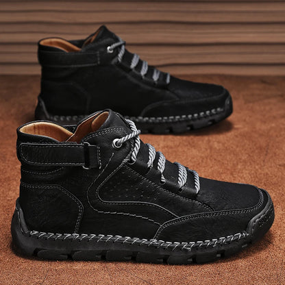Loafers Ankle Boots Male Sneakers Sports and Leisure Casual Sneaker Leather Shoes Men's Casual Shoes Work Boots for Men Fashion