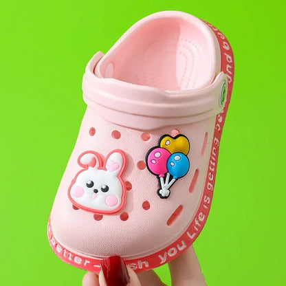 Summer Children Garden Clogs Shoes Boys&Girls Beach Sandal Kids Lightweight Breathable Cute Cartoon Slip Baby Slippers