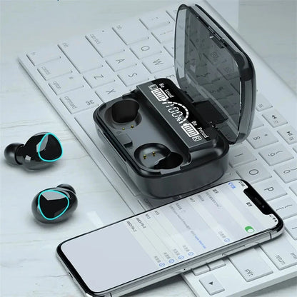 TWS M10 Wireless Bluetooth Headphones LED Display With Charging Box 9D Stereo In-Ear Sports Earphone Bluetooth Headset for Phone