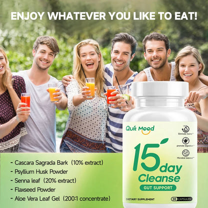 15 day cleanse gut detox 30 capsules Healthcare Dietary Edible Supplement Fitness