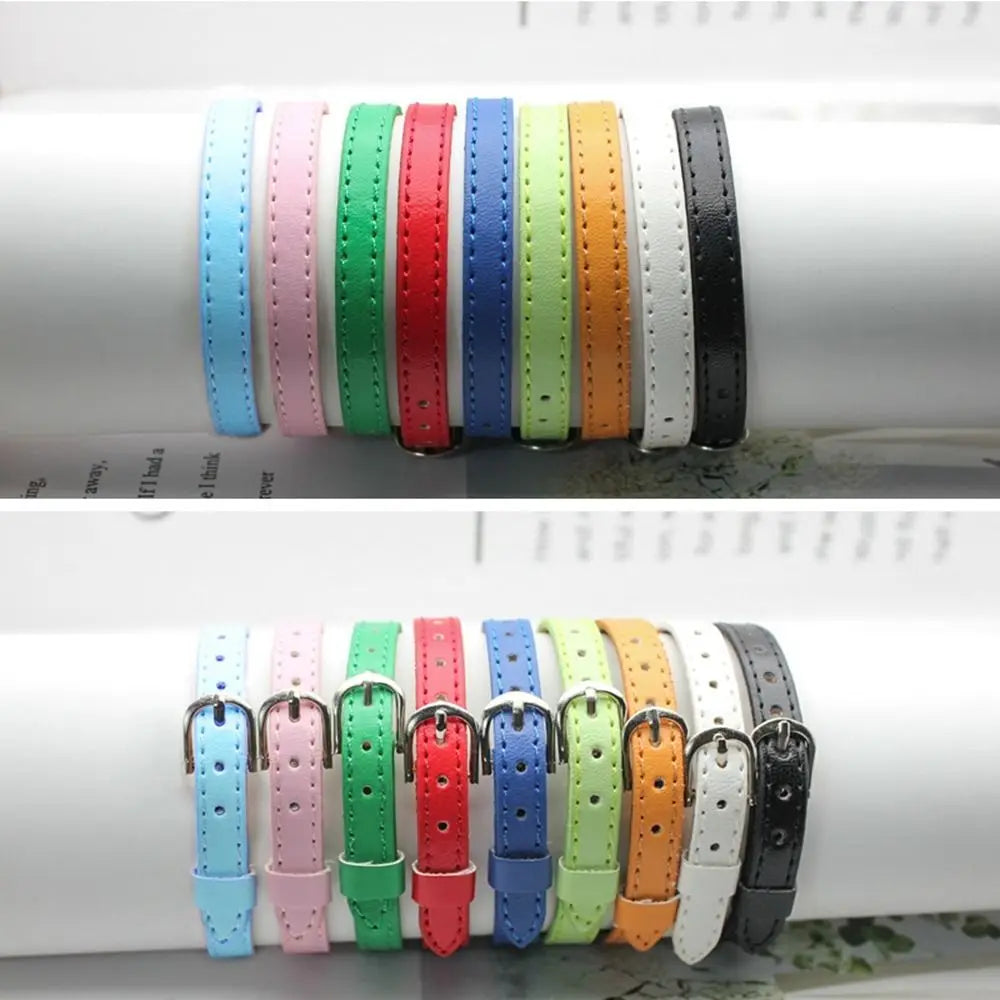 5Pcs Doll Waist Belts PU Leather Super Mini Waistband Candy Color DIY Handmade Belt For 1/3 1/6 Bjd Doll Clothes Accessories