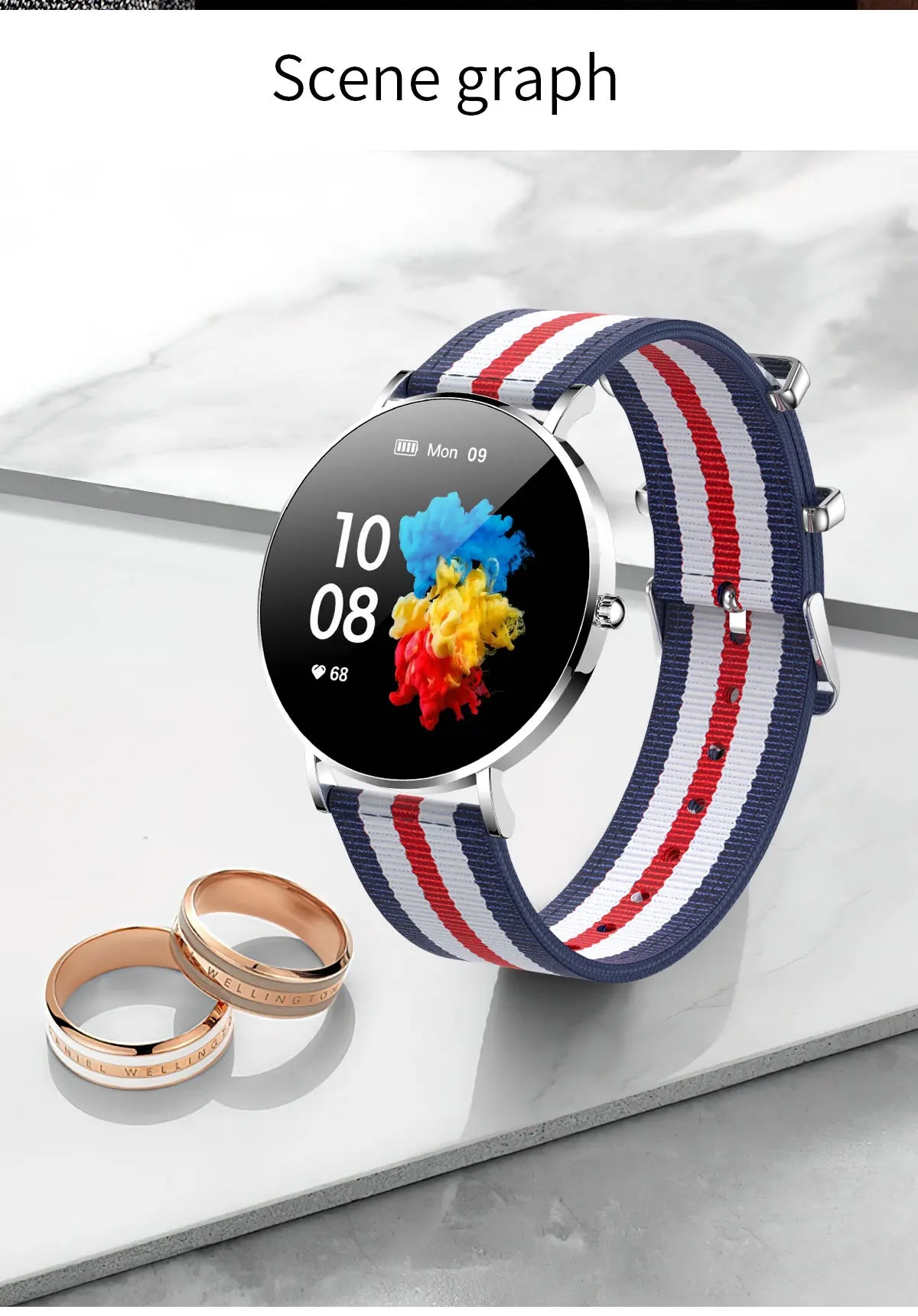 2024 Ultra Thin Smart Watch For Women Full Touch Screen IP67 Waterproof Ladies Watches Sports Fitness Tracker Women’s Smartwatch