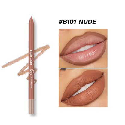 BEAUTYGLAZED 10 colors matte lip glazes do not fade easily non-stick cup lasts 24 hours for a glazed nude lipstick pen