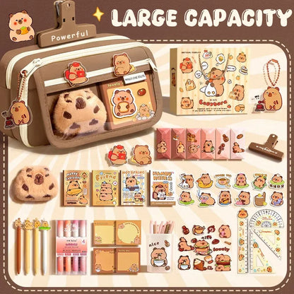 Back To School Supplies Set Cute Pencil Case For Girls Aesthetic Stationery Return To Classes Useful Accessories Scholar Kit