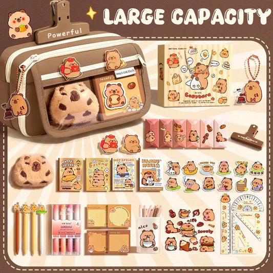 Back To School Supplies Set Cute Pencil Case For Girls Aesthetic Stationery Return To Classes Useful Accessories Scholar Kit