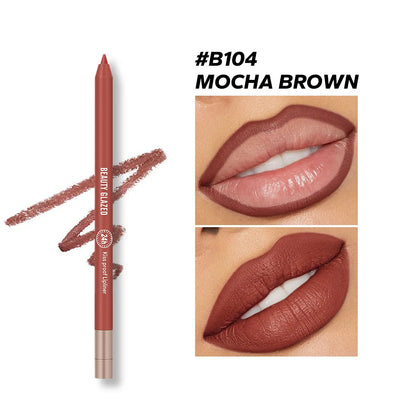 BEAUTYGLAZED 10 colors matte lip glazes do not fade easily non-stick cup lasts 24 hours for a glazed nude lipstick pen