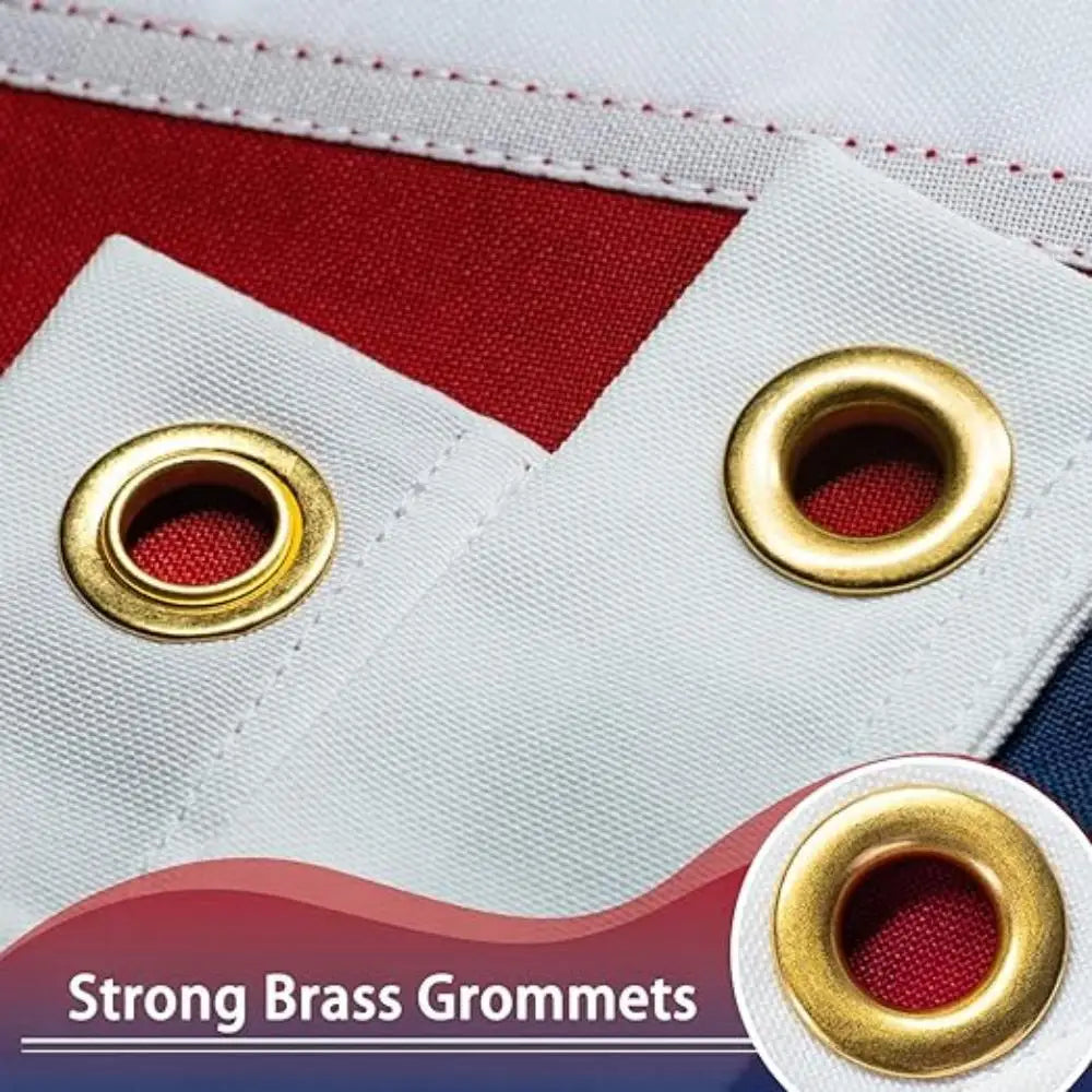 90X150CM Premium American Flag 3x5 Outdoor Heavy Duty 150D Nylon US USA BANNER Embroidered Stars Sewn Stripes Brass Grommets