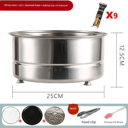 Disposable Barbecue Stove Outdoor Charcoal Grill Stove Portable Home Baking Dish Stove Tea Table Small Barbecue Grill Camping