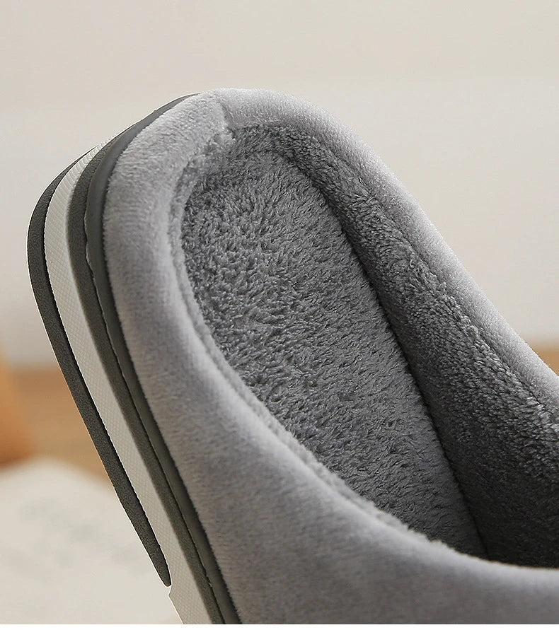 Winter Soft Plush Slippers Women Indoor House Warm Cotton Slides Couple Ladies Shoes Thick Sole Fluffy Slipper Men Home Slides