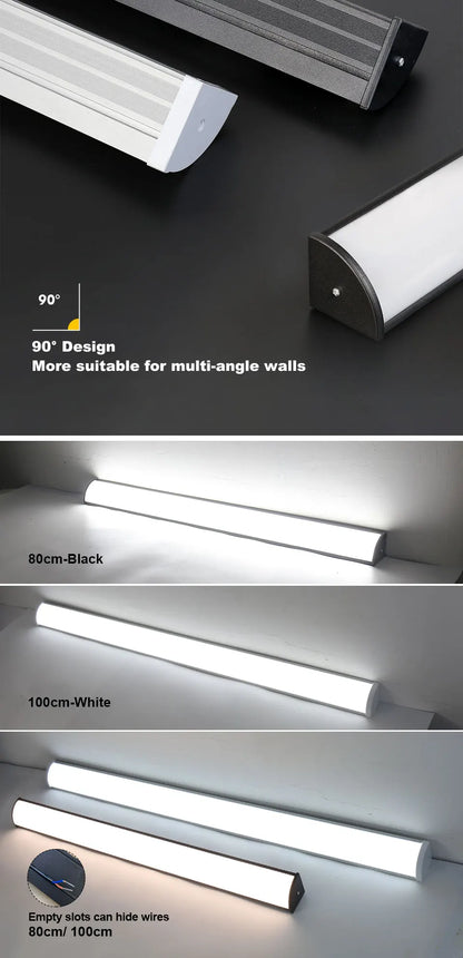 2/1 PCS Led Waterproof Wall Lamp IP65 Outdoor Long Strip Light APP/Remote Control Garden Decoration External Wall Lamps 85V-265V