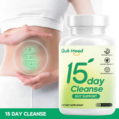 15 day cleanse gut detox 30 capsules Healthcare Dietary Edible Supplement Fitness