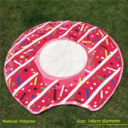 Beach Towel Seaside Beach Mat Sand-Proof Mat Portable Ultra-Light Beach Net Red Decorative Cloth Outdoor Sunscreen Shawl Quick-Drying