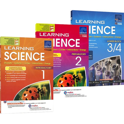 Singapore Science Primary School Grades 1-6 SAP Learning + Conquer Science Science Subject Workbook Knowledge Series