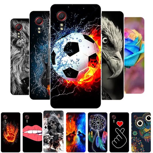 for Samsung Galaxy Xcover 5 Case Football Soft Silicone Back Cases for Samsung Xcover 5 G525F 5.3" Phone Cover Xcover5 Fundas