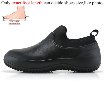 Chef Shoes For Men Kitchen Working Garden Shoes Clogs Nonslip Waterproof Plus Big Size 47 48