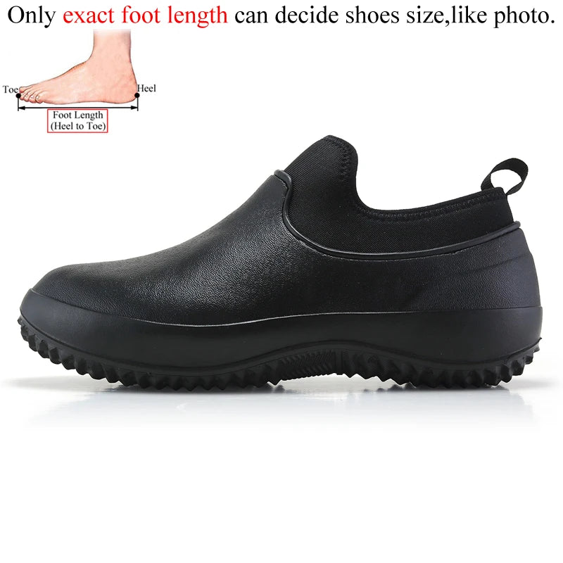 Chef Shoes For Men Kitchen Working Garden Shoes Clogs Nonslip Waterproof Plus Big Size 47 48